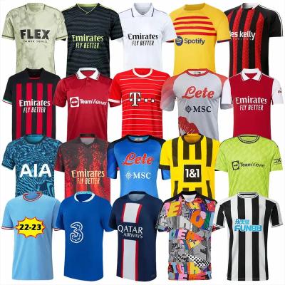 China Sets Sets New 2023 Custom Jersey Thailand quality football Shirts men's MBAPPE Uniform Set team football Jersey RONALDO Soccer Wear for sale