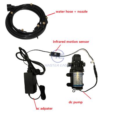 China DC Mini High Pressure Diaphragm Industrial Pump Utilities 12V Mist Tunnel Sensor Disinfection Mist Sprayer Pump System Sterilization Kit for sale