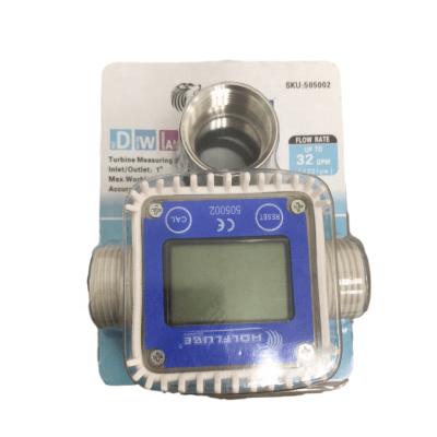 China Electronic Professional Plastic Digital Oil Diesel Turbine Flow Meter K24 Fuel Flow Meter For Chemicals Water K24 for sale