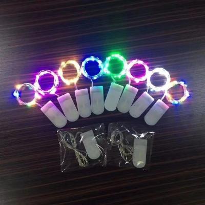 China Long String Mini LED Copper Lights Micro String 20 LED Party Christmas Holiday Lighting Wine Bottle Led Cork Copper String Light for sale