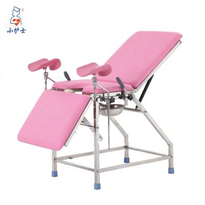 China B-42 Metal Stainless Steel Gynecology Examination Bed, Hospital Delivery Bed for sale