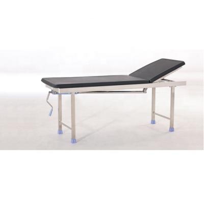 China B-40 metal semi-Fowler stainless steel examination bed, medical examination bed for hospital for sale