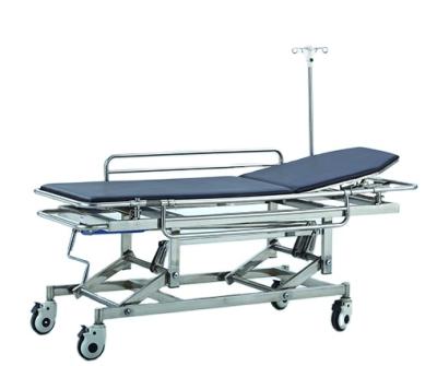 China E-5 Metal Stainless Steel Emergency Stretcher Hospital Transport Stretcher for sale