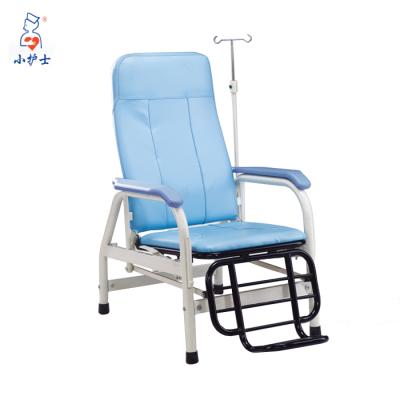 China F-43 metal furniture inpatient medical transfusion chair with IV stand for sale for sale