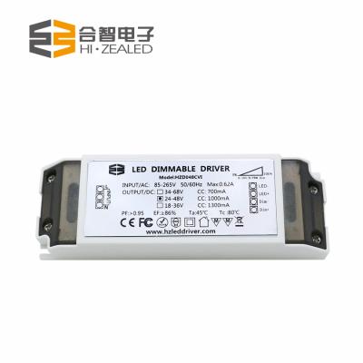 China Dimmable; 1200ma isolation 1000ma 700ma dimming led driver 0-10V PWM R dimmable led light driver 36-48W for sale