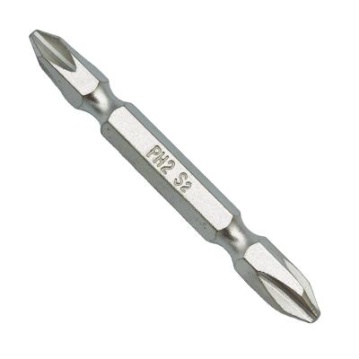 China ACETATE S2 65mm Screwdriver Bit PH2 Double End Magnetic Drill Head Screwdriver Bit for sale