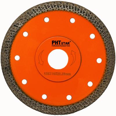 China Tile Diamond Saw Blade With Long Working Flange For Ceramic And Hard Porcelain , Glazed Tiles Dry Cutting Disc for sale