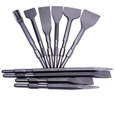 China For Wall 21mm Hex Shank Pointed Chisel Flat Chisel For Electric Hammer Drill - S for sale