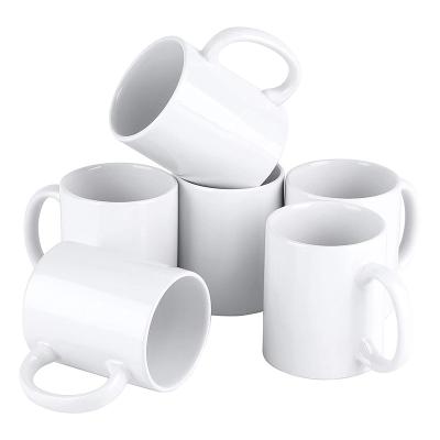 China Wholesale White 11oz Sublimation Mugs Sublimation Sublimation Promotional High Quality Retro Ceramic Coffee Mugs for sale