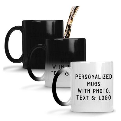 China Viable Preferable 11oz Sublimation Ceramic Sublimation Mugs Porcelain Factory China Magic Mug for sale