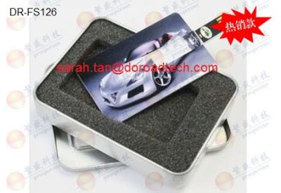 China Plastic Credit Card USB Flash Drives by Original and New Memory Chip DR-FS126 for sale