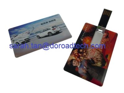 China Business Card USB Flash Drive Made by ABS, Colorful Printing for sale