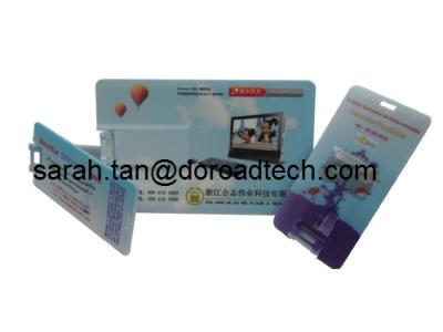 China Plastic Business Card USB Flash Disk, Colorful Printing for sale