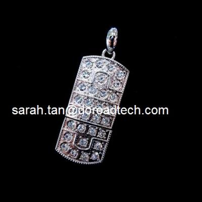 China Jewelry USB Flash Disks, 100% Original and New Memory Chip for sale