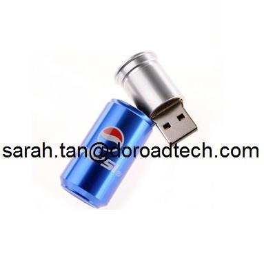 China High Quality Real Capacity OEM Coke Tin Can USB Flash Drives for sale