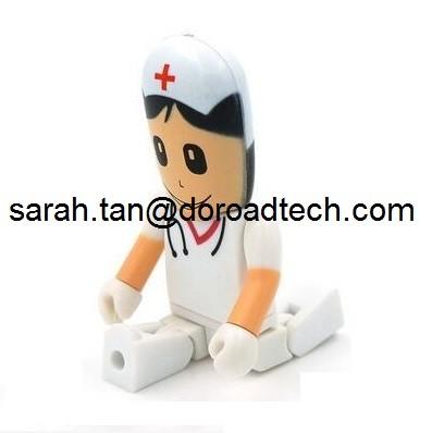 China Different Kinds of Plastic People USB Pen Drive, Customized Figures Available to Produce for sale