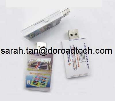 China Promotional Gift Plastic Mini Book Shape USB Flash Drive Real Capacity for sale