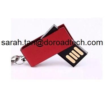 China Colorful Mini Metal Swivel USB STICK 3.0/MINI USB Flash Drive Wholesale with LOGO Printing for sale