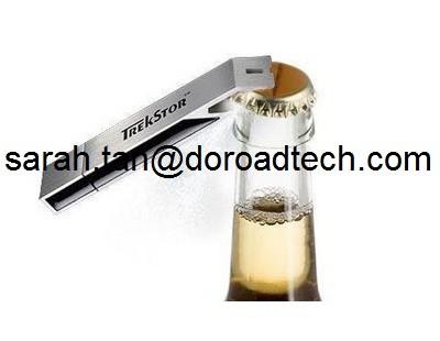 China High Quality Real Capacity Customized Metal USB Flash Drive Bottle Opener, USB3.0 for sale