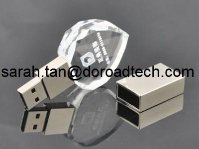 China USB Flash Drives Bulk Cheap Crystal USB Memory Sticks, New Model Pen Drive USB3.0 Version for sale