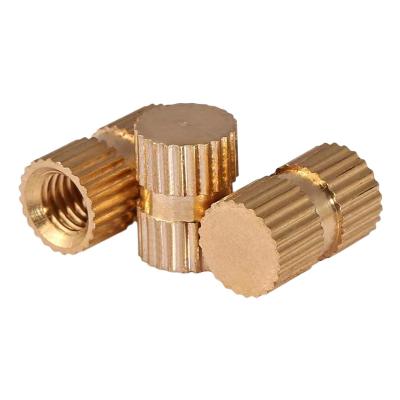 China Manufacturer Brass Plastics Heavy Industry OEM M2 M3 M4 M5 M6 M8 M10 Copper Knurled Inserts Nut Cast Brass Insert Nut for sale