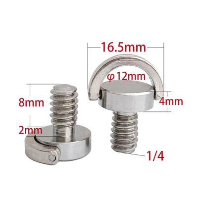 China Pan Hot Sale 1/4 Inch Stainless Steel Quick Assembling Camera Screw for sale