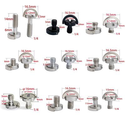 China Pan Factory Head 1/4 Inch Stainless Steel Camera Screw for sale