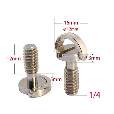 China Pan Wholesale Private Label 1/4 Quick Release Screw Camera Screw for sale