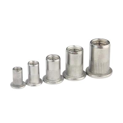 China Heavy Industry 304 Stainless Steel Full Head Hexagon Flat Countersunk Rivet Nut M3 M4 M5 M6 M8 M10 M12 for sale