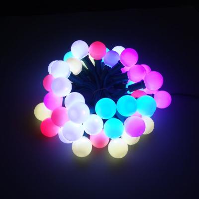 China Theme psrk 20mm RGB DMX512 Pixel Scallop String Led Bulb Lights Outdoor for sale