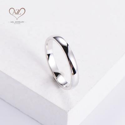 China AZL CLASSIQUE Wedding Ring Simple Design 925 Silver Brass Wedding Rings Classic Minimalist Jewelry For Women for sale