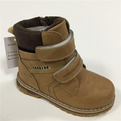 China Wholesale Flat Winter Leather Children's Martin Boots Boys Cotton Shoes Boots for sale