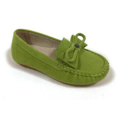 China Suede Flat Girls Fashion Boat Shoes Flat Casual Loafers Leather Shoes for sale