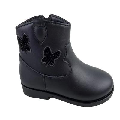 China Usb China Factory Price Hot Selling Black Kids Simple Wear Resistant Cute Boots for sale