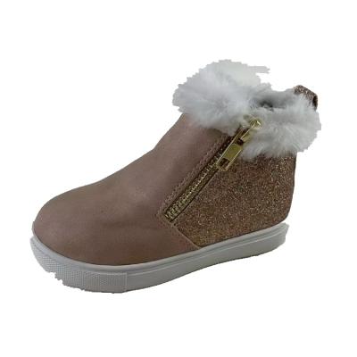 China 2021 New Light Weight Bling Glitter Flat Bottom Height Increasing Winter Snow Shoes For Girls for sale