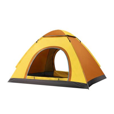 China Diagonal tie type luxury family camping tent quick freeze up double layer waterproof camping tent for sale