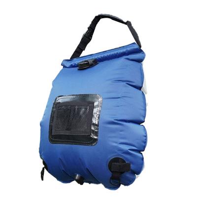 China Self-propelled Portable Camping Solar Hot Water 20L Water Bath Shower Bathing Shower Water Bag Drying Water Bag for sale