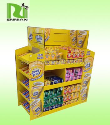 China Double Sided Stationery Books POP Cardboard 1/2 Pallet Display Stand With Layers Accommodate More Different Products for sale