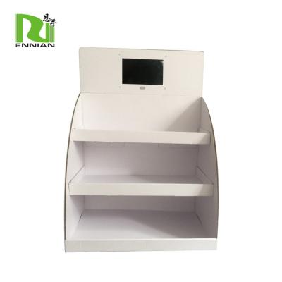 China Environmental Friendly Countertop Cardboard Shelving With 7