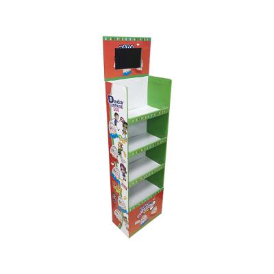 China Environmental Friendly Corrugated PDQ Store Retail Countertop LCD Cardboard Display With LCD Display for sale