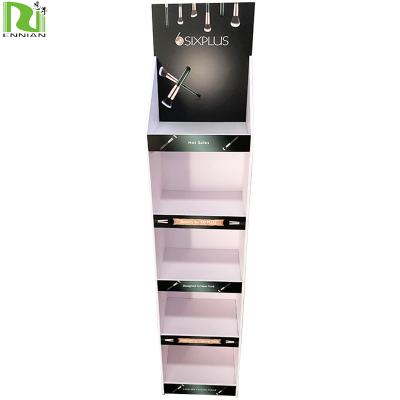 China Environmental Friendly PVC Makeup Storage Display Cosmetic Filter Holder Customized Acrylic Cosmetic Display Stand For Eyelash Brush for sale