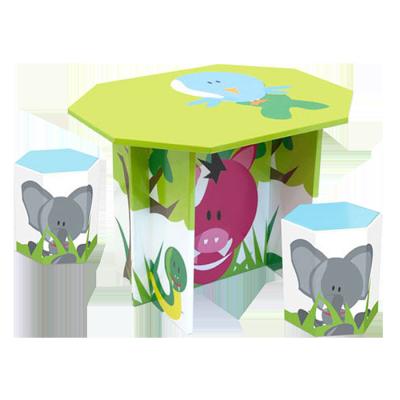 China Recycled Material Winnie Furniture Kids Furniture , Desk And Chair Cardboard Material Table for sale