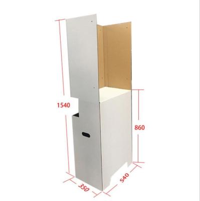 China Cardboard Single Sided Custom Ballot Box, Cardboard Voting Floor Stand, Cardboard Voting Holder for sale