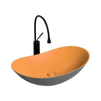 China Bathroom and Kitchen Modern Art Basin Hand Sink Ceramic Vessel Sink for sale