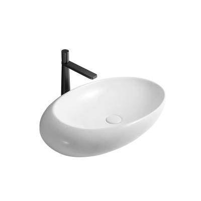 China Modern European White Bathroom Countertop Ceramic Sink .three size for you to choose high quality and good price. OEM is serviced. for sale