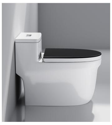 China Double-Flow Bathroom Sanitary Ware Toilet Floor Mounted Ceramic Strap 300/400mm for sale