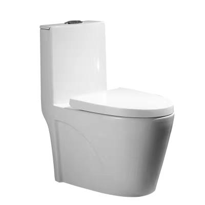 China Double-flush Chaozhou high quality and cheap price white ceramic toilet with pp sofr and solw bottom cover, sell all over the world for sale