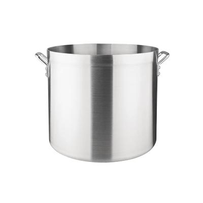 China Sustainable Restaurant Used Cookware Soup Pot Stainless Steel Covered Stock Pot for sale