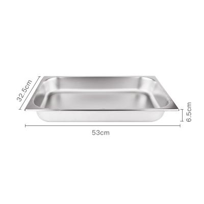 China Thickened And Durable Hotel Restaurant Supplies Gastronorm Filters GN Pan With Lid Set Silver Stainless Steel Customized Style Packing Modern Food Color for sale