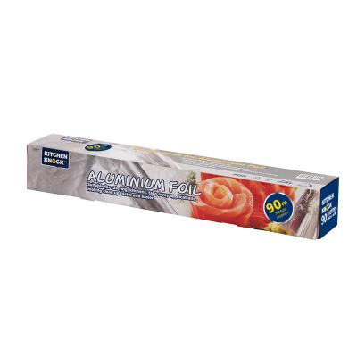 China Food Grade Aluminum Foil Roll Standard Eco - Friendly Baking Commercial Use 150m Long Food Service Wrap Aluminum Foil For Barbecue for sale